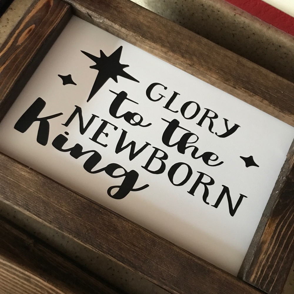 Farmhouse wood sign Christmas